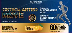 Osteo & Artro Move Condro+Gluco 60sache Laranja - PREVENT