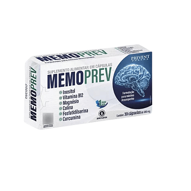 Memoprev Memória C/30 Cápsulas - Prevent Pharma