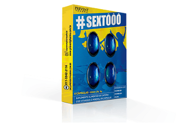 Sextôôô Brasil Cafeína + Vitamina E 24X4 Cápsulas - Prevent Pharma