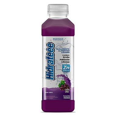 Hidrateee Uva 450 Ml Sodio+Tris+Pot+Zinco Vit Prevent Pharma