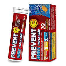 Prevent C Eferv Max Trip Acao C+D+Z 1G 10 Cap Vitamina C Prevent Pharma