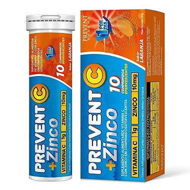Prevent C + Zinco Eferv 10 Caps Vitamina C Prevent Pharma