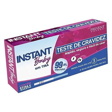 Instant Baby Teste De Gravidez Em Tira 1Un + Coletor Prevent