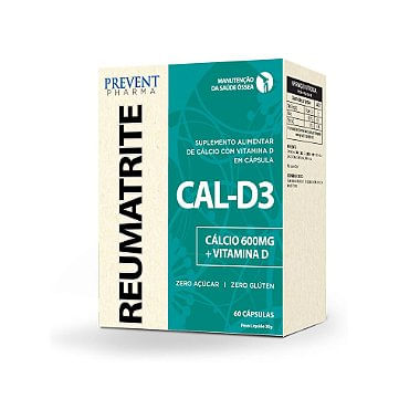 Reumatrite CAL-D3 600mg/5mcg c/60 Cápsulas Prevent Pharma