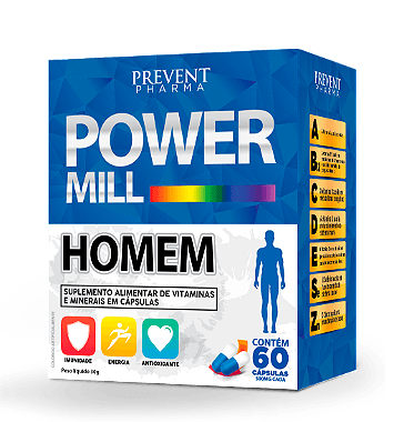 Power Mill Homem AZ 60 Cápsulas- Prevent Pharma