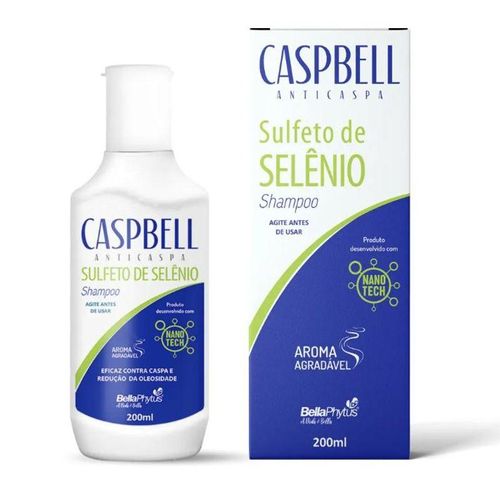 Caspbell Shampoo Sulfeto De Selênio 200ML - BELLAPHYTUS
