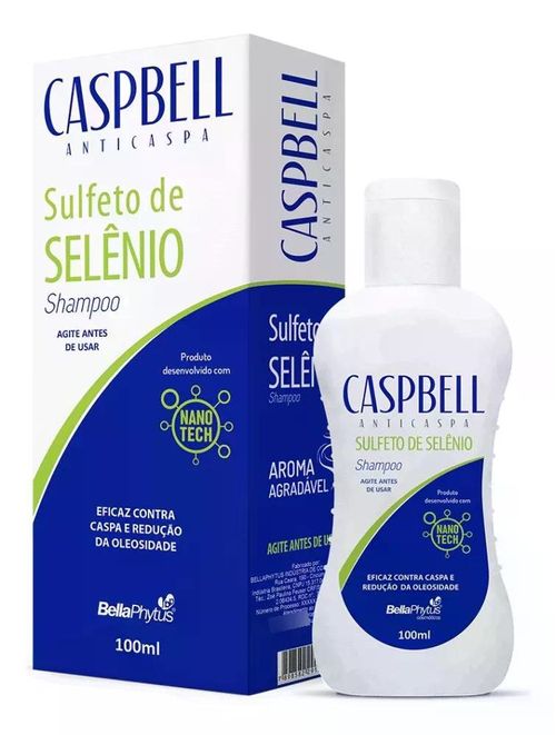Caspbell Shampoo Sulfeto De Selênio 100ML - BELLAPHYTUS