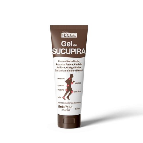 Gel de Sucupira para Massagem Dr House 120ml - BELLAPHYTUS