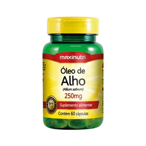 Óleo De Alho 250Mg 60 Cápsulas Maxinutri
