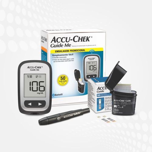 Accu-Chek Guide Kit 50 Teste + Monitor De Glicemia Sc Roche