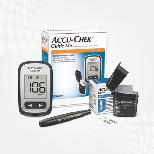 Accu-Chek Guide Kit 10 Teste + Monitor De Glicemia Sc Roche