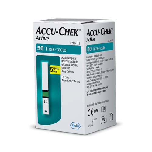 Tiras Accu Chek Active Com 50 Unidades - Roche
