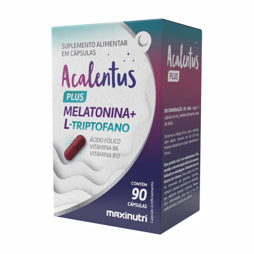 Acalentus Plus Melatonina+L-Triptofano 90 Caps Maxinutri