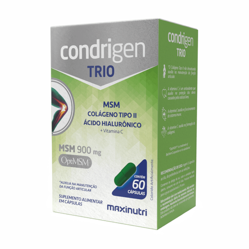 Condrigen Trio MSM+COL+AH+VITC 60CP- Maxinutri
