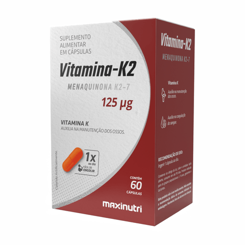 Vitamina K2 Menaquinona Maxinutri - 60 Cápsulas