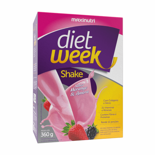 Shake Diet Week Morango e Amora 360g Maxinutri