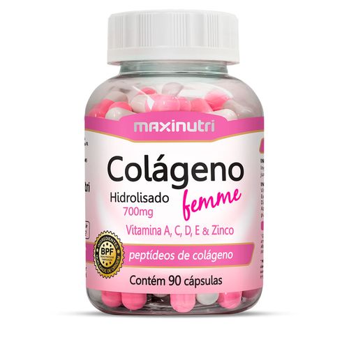 Colágeno Hidrolisado Femme - 90 Cápsulas - Maxinutri