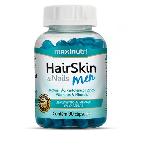 Hair Skin Men - 90 cápsulas - Maxinutri