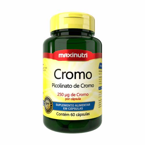 Picolinato De Cromo 100%Idr 60Cáps - Maxinutri