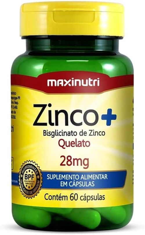 Zinco Complex 100% Idr 60 Cápsulas - Maxinutri