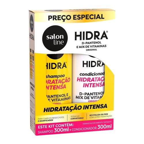 Kit Shampoo e Condicionador Hidra D-Pantenol e Mix de Vitaminas/original Salon Line 300ml