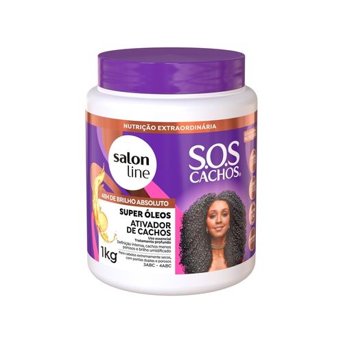 Ativador de Cachos SOS Cachos Super Óleos 1kg - Salon Line