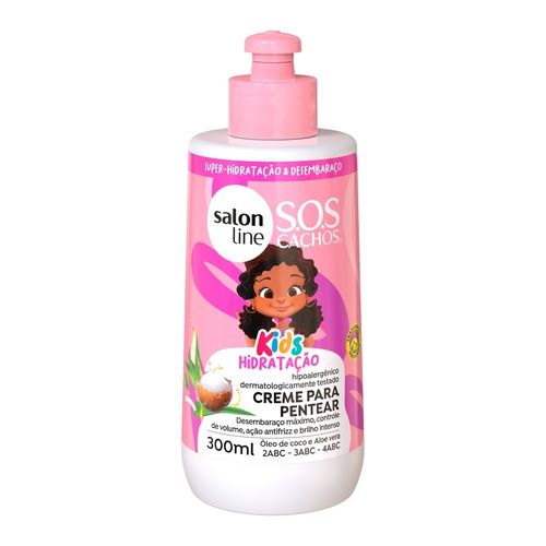 Creme para Pentear SOS Cachos Kids Hidratação 300Ml - Salon Line
