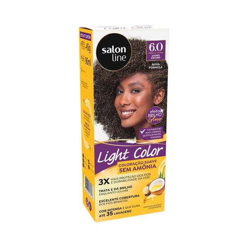 Coloração suave Light Color 6.0 Louro Escuro Salon Line