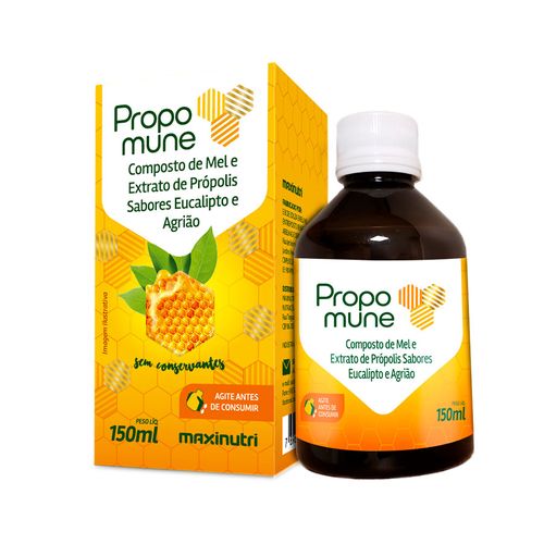 Propomune Xarope Mel/Própolis/Agrião 150Ml - Maxinutri