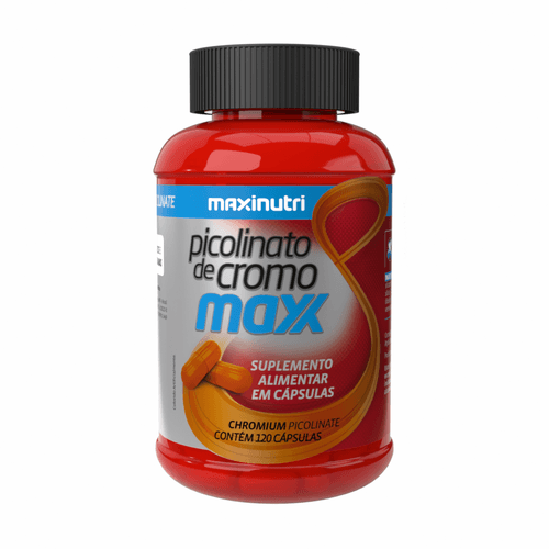 Picolinato De Cromo Maxx 35Mcg C/ 120 Cápsulas Maxinutri