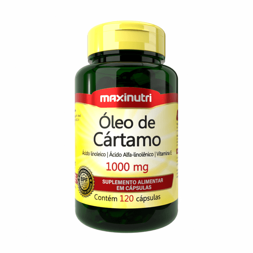 Óleo De Cártamo 1000Mg 120 Cápsulas Maxinutri