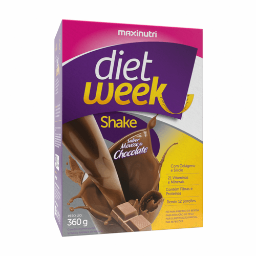 Diet Week Shake 360g Mousse de Chocolate - Maxinutri