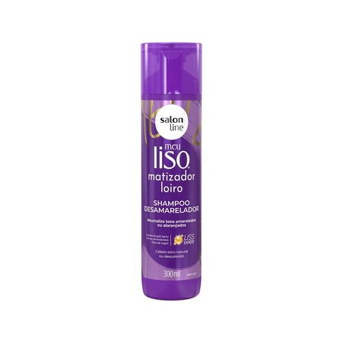 Shampoo Meu Liso Matizador Loiro 300ml - Salon Line