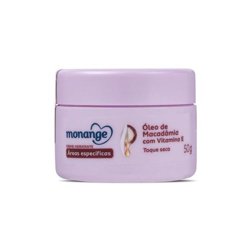 Creme Hidratante Áreas Específicas Monange Óleo de Macadâmia com Vitamina E 50g