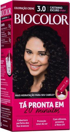 Tinta de Cabelo Biocolor Mini Kit Castanho Escuro Chique 3.0
