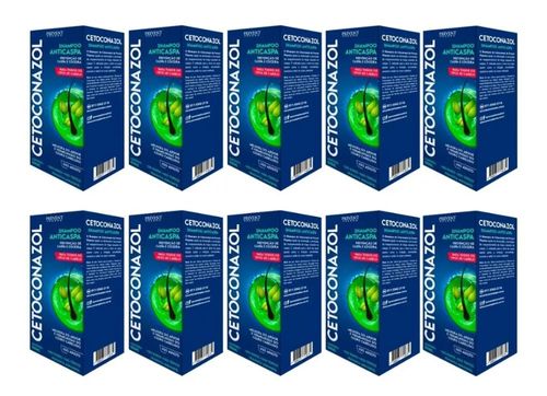 Kit com 10 Cetoconazol Shampoo 100 Ml Prevent Pharma