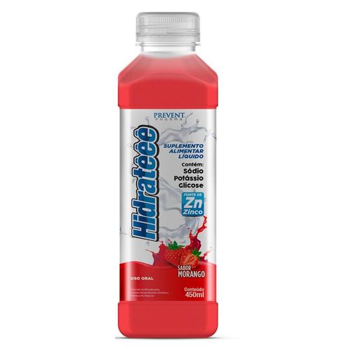 Kit 30 Hidrateee Morango 450 Ml Sodio+Tris+Pot+Zinco Vit Prevent Pharma