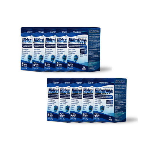 Kit 10 Hidrateee Max Pro Zinco 4 Sachês Sem Sabor - PREVENT