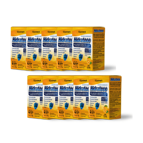 Kit 10 Hidrateee Max Pro Zinco 4 Sachês Sabor Laranja - PREVENT