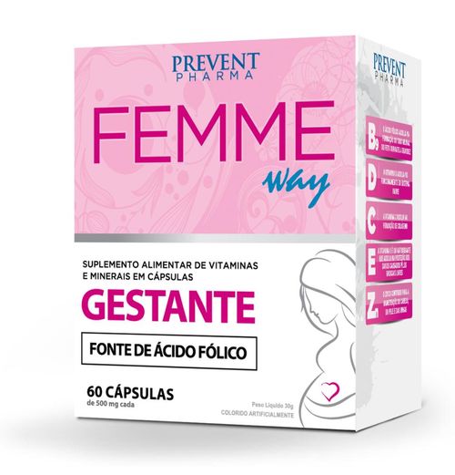 Femme Way Gestante A-Z 60cp - Prevent