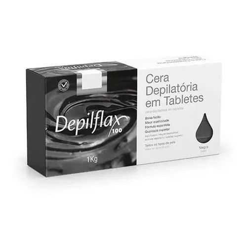 Cera Quente Negra 1Kg Depilflax