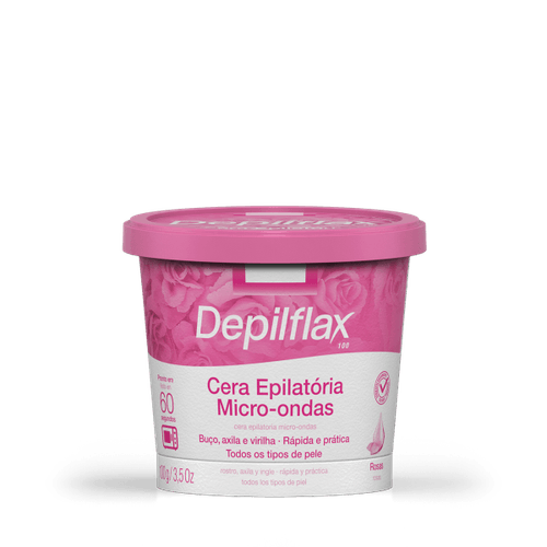 Cera Microondas Rosas 100G Depilflax