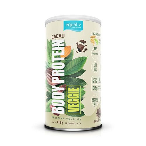 Body Protein Veggie 418g Cacau - Equaliv