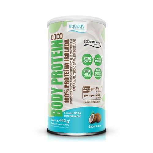 Body Protein Isolado 440g Coco - Equaliv