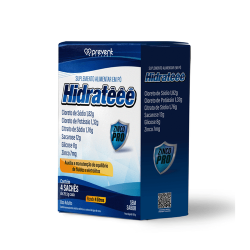 Hidrateee Max Pro Zinco 4 Sachês Sem Sabor - PREVENT