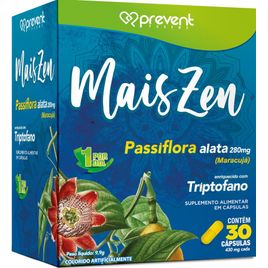 Mais Zen Passiflora+Triptofano 30cap - Prevent