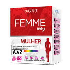 Femme Way Mulher A-Z 60cap- Prevent