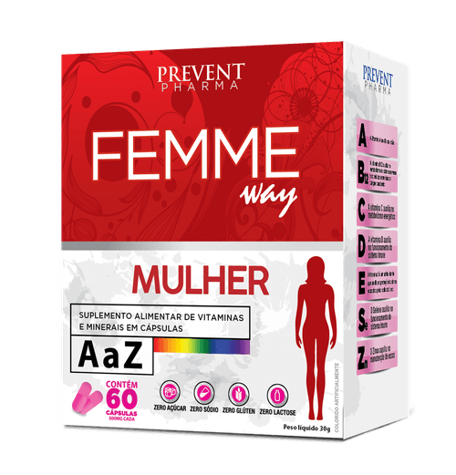 Femme Way Mulher A-Z 60cap- Prevent