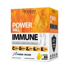 Power Mill Immune - Suplemento Imunidade - 60 Cápsulas