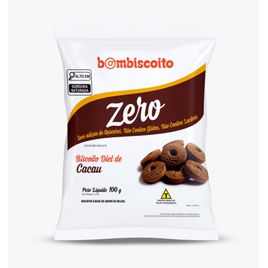 Caixa 10 Unidades Biscoito Diet Cacau Zero Glúten 100g
